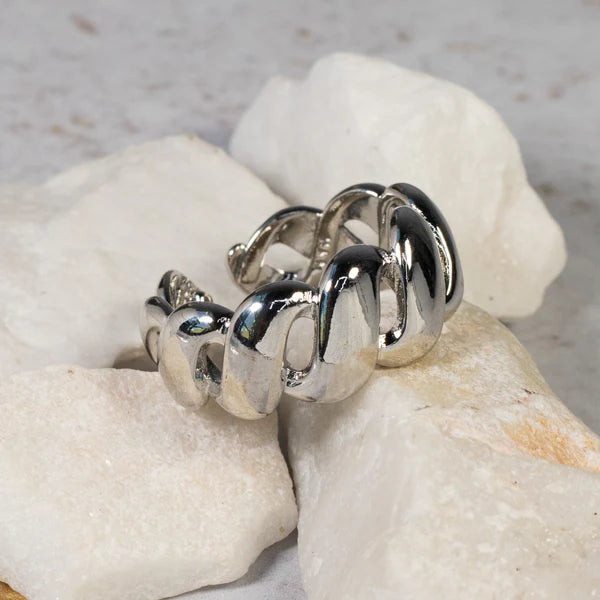 Silver Wave Ring