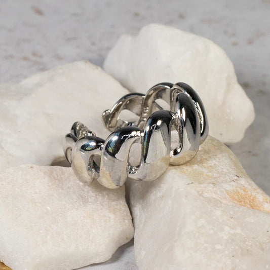 Silver Wave Ring