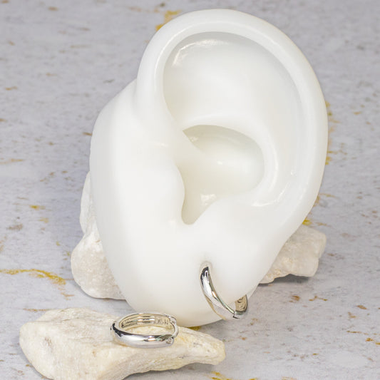 Thin Silver Earring