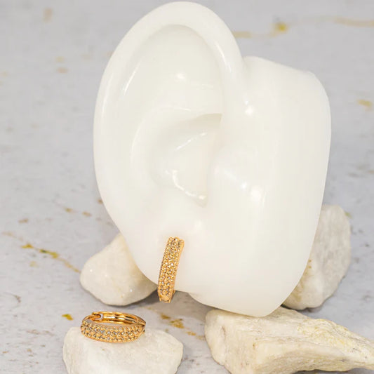 Small lobe earrings